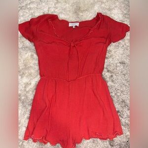 Adorable coral colored romper